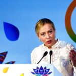 Prime Minister of Italy, Giorgia Meloni, at the G20 summit.