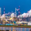 Industry in Anterp, Belgium.