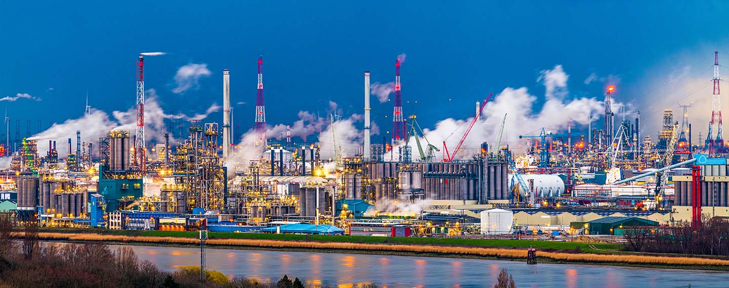 Industry in Anterp, Belgium.