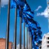 European Union flags at the Berlaymont building in Brussels. Economic security
