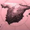 Imagen del Policy Paper Espana en el mundo en 2024, con un mapa geográfico en relieve del país