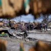Destrozos en la ciudad de Bucha, en la región de Kyiv (Ucrania), donde se produjeron matanzas masivas de civiles durante la ocupación de las tropas rusas en abril de 2022