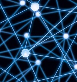 Prometheus workshop digital transformation. Abstract technology background, connecting dots, digital network design