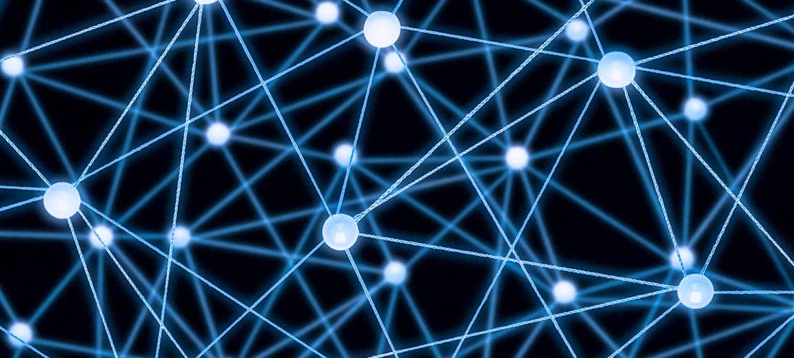 Prometheus workshop digital transformation. Abstract technology background, connecting dots, digital network design