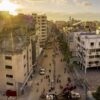 Destruction of al-Wahda Street after the Israel Defense Forces airstrikes on the Gaza Strip in May 2021. The al-Wehda Street is located in the densely populated neighbourhood of al-Rimal in Gaza City. R2P