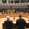 Representantes del Consejo de la Unión Europea en el reunidos para la firma de PESCO.