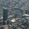 Vista aérea de la Torre Pemex, Ciudad de México.
