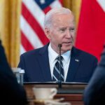 Joe Biden participates in a meeting in the White House, March 12, 2024. Biden immigration policy