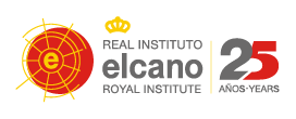 Logo del 25 aniversario del Real Instituto Elcano
